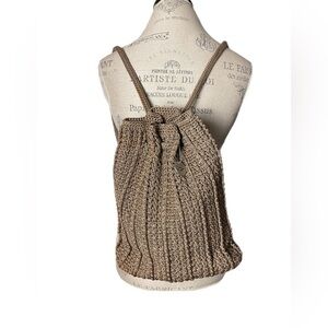 The Sak Tan Crochet Backpack